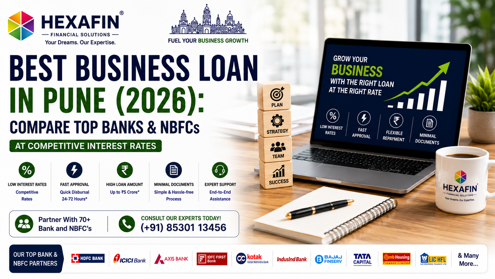 Best Business Loan in Pune with competitive interest rates from top banks and NBFCs