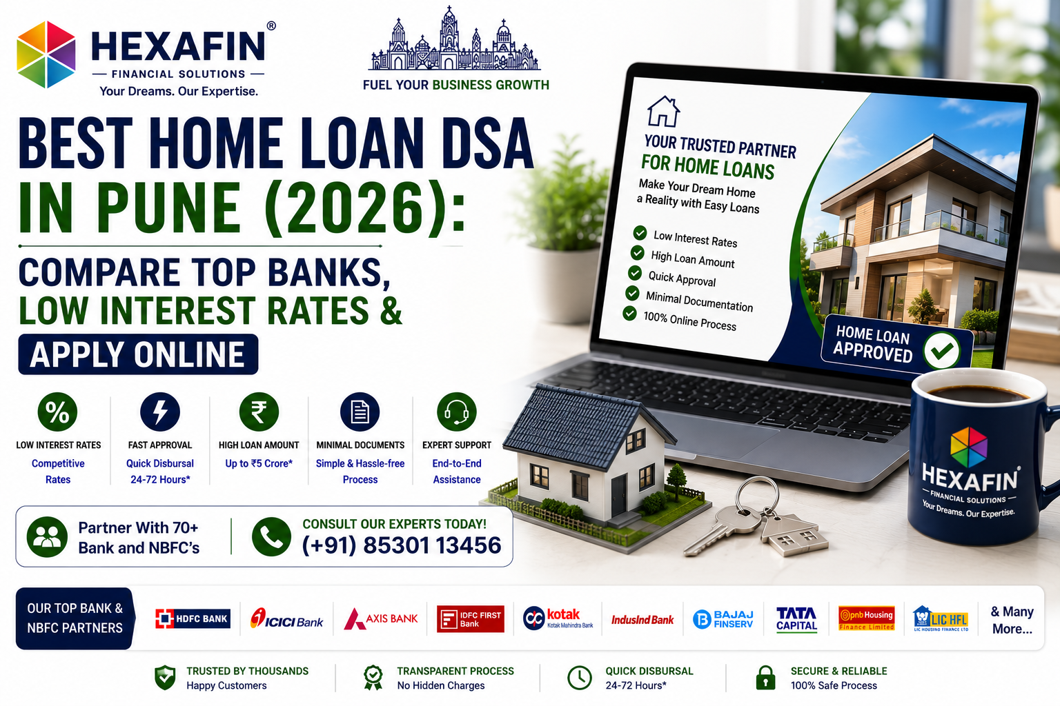 Best Home Loan DSA in Pune offering low interest home loans, EMI assistance, and online application support