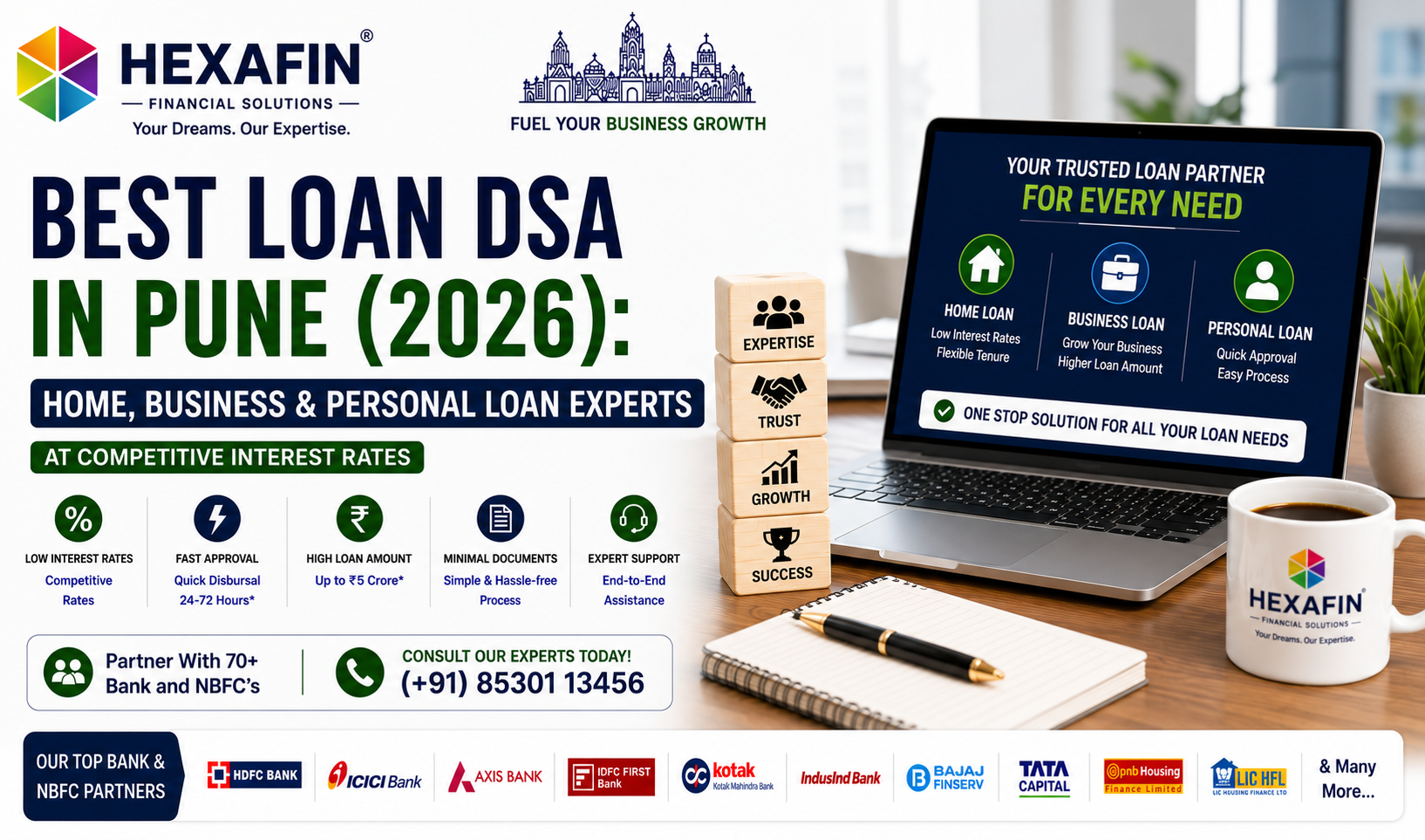 Blog 5 Best Loan DSA in Pune offering home loan, business loan, personal loan, car loan, and loan against property assistance