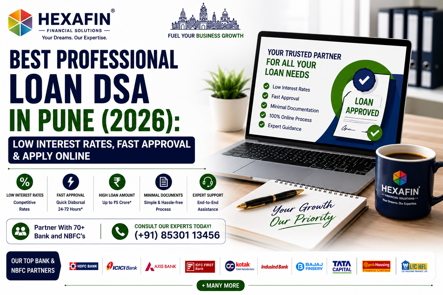 Best Professional Loan DSA in Pune offering loans for doctors, CAs, architects, engineers, consultants, and other professionals