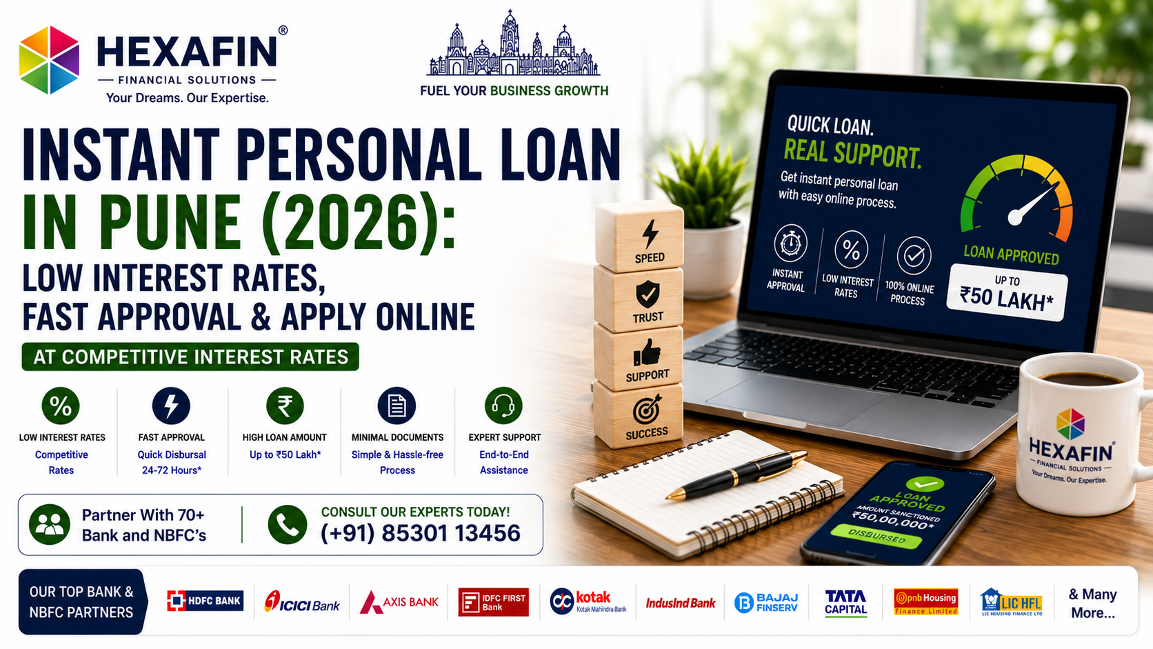 Instant personal loan in Pune with fast approval, low interest rates, EMI calculator, and expert loan assistance