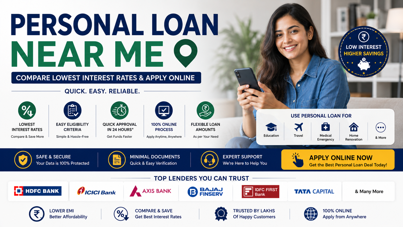Personal Loan Near Me – Compare Lowest Interest Rates & Apply Online 2026