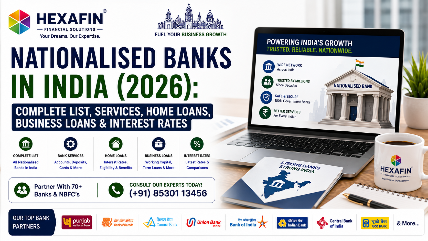 Nationalised Banks in India (2026): Complete List, Home Loans, Business Loans, Interest Rates & Services 1 Complete list of Nationalised Banks in India with home loans, business loans, interest rates, and banking services